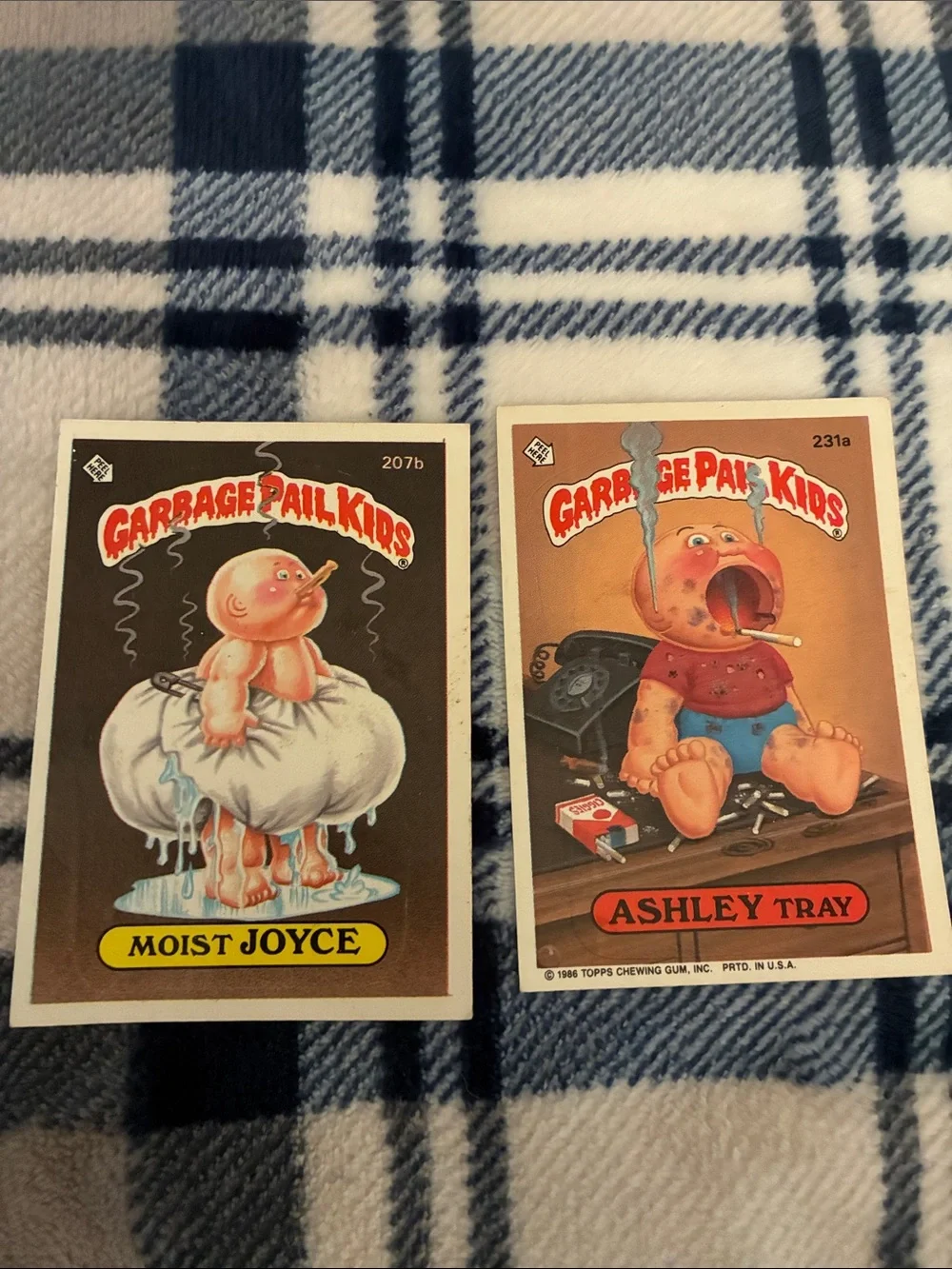 2 Garbage Pail Kids Cards